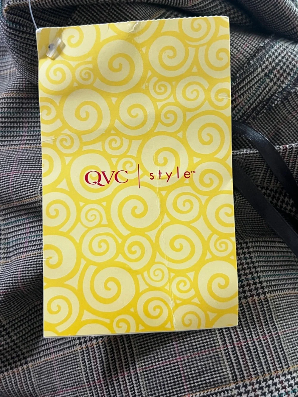 NWT Dialogue x QVC Houndstooth Plaid Knee Length Mermaid Skirt - Picture 6 of 7
